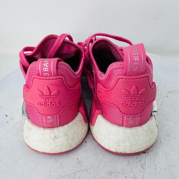 Adidas NMD R1 Running Shoes Sneakers Lace Up Low Top FX7073 Pink Womens Size 7.5 - Picture 4 of 10